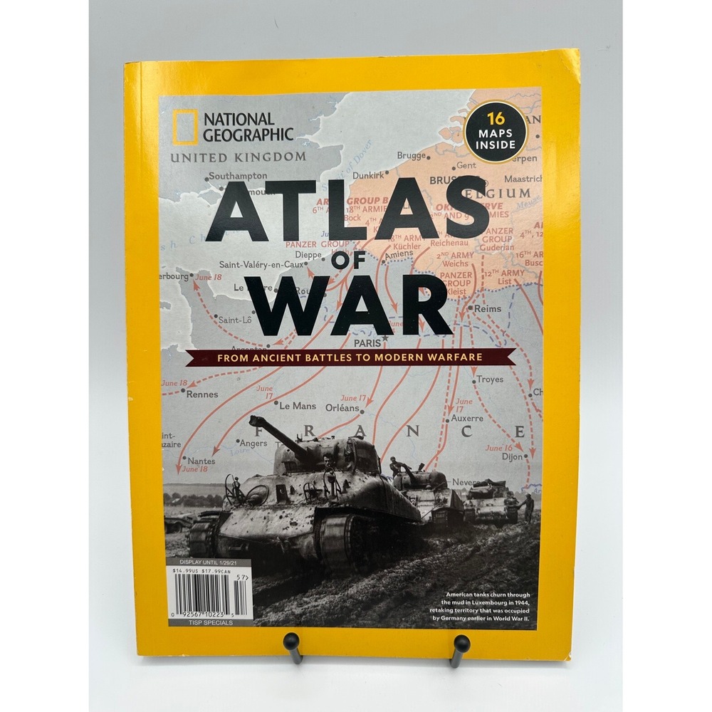 National Geographic Atlas of War 2020 Special Magazine 16 Maps Inside - Picture 1 of 5